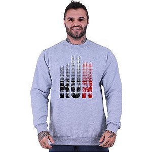 Blusa Moletom Basic Masculina MXD Conceito Sem Touca RUN