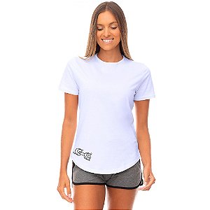 Camiseta Longline Feminina MXD Conceito Halter Fit Lateral