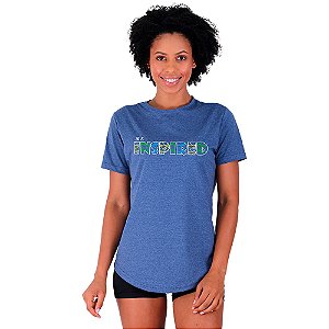 Camiseta Longline Feminina MXD Conceito Be Inspired Esteja Inspirado