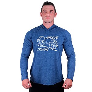 Camiseta Manga Longa Longline Com Touca MXD Conceito Hardcore Training