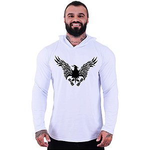 Camiseta Manga Longa Longline Com Touca MXD Conceito Fênix