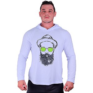 Camiseta Manga Longa Longline Com Touca MXD Conceito Indie Man