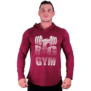 Camiseta Manga Longa Longline Com Touca MXD Conceito Big Gym Halter