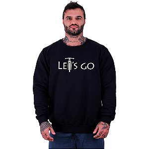 Blusa Moletom Basic Masculina MXD Conceito MTB Mountain Bike Ciclismo Let's Go bike