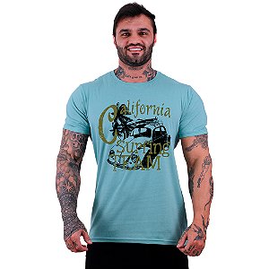 Camiseta Tradicional Masculina Manga Curta MXD Conceito SURF California Surfing Time