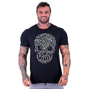 Camiseta Tradicional Masculina Manga Curta MXD Conceito MTB Caveira Bike