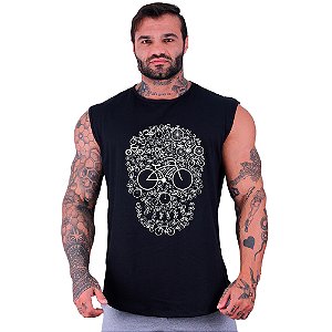 Regata Longline Machão MXD Conceito Caveira Feita de Bike MTB