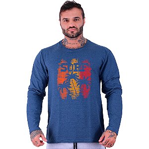 Camiseta Manga Longa Moletinho MXD Conceito SURF Coqueiro