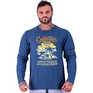 Camiseta Manga Longa Moletinho MXD Conceito SURF Earthly Paradise
