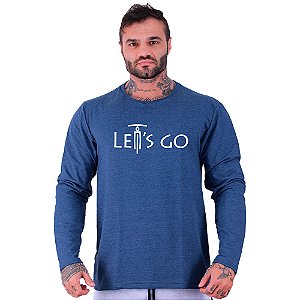 Camiseta Manga Longa Moletinho MXD Conceito MTB Lets Go Bike De Frente