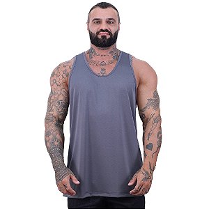 Regata Cavada MXD Conceito Dry Fit 100% Poliéster Chumbo