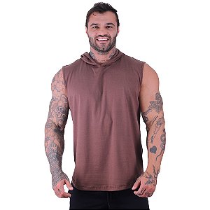 Regata Longline com Touca MXD Conceito 100% Algodão Marrom