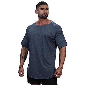 Camiseta Morcegão Masculina MXD Conceito Lisa 100% Algodão Mescla Black