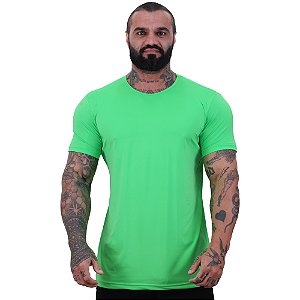 Camiseta Tradicional MXD Conceito Dry Fit 90% Poliéster 10% Elastano UV50+ MultiFresh Acab. Verde