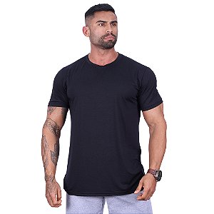 Camiseta Tradicional Tech Modal MXD Conceito Original 91% Modal 9% Elastano Fio Micro Modal Extra Fino Preto