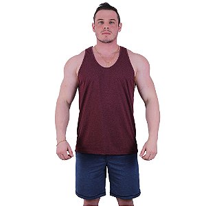 Regata Cavada Masculina MXD Conceito Mescla Bordô