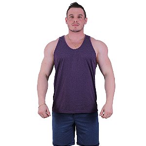 Regata Cavada Masculina MXD Conceito Mescla Roxo