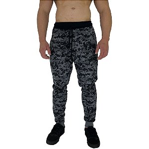 Calça MXD Conceito Moletom Camuflado Jet Cinza