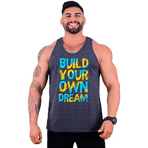 Regata Cavada Masculina MXD Conceito Build Your Own Dream Seu Sonho