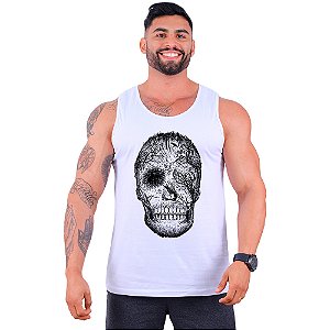 Regata Clássica Tradicional Masculina MXD Conceito Caveira Florestal