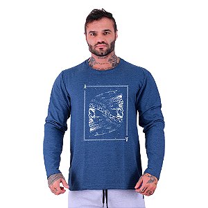 Camiseta Manga Longa Moletinho MXD Conceito Às Indígena