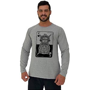 Camiseta Manga Longa Moletinho MXD Conceito King Of Swords