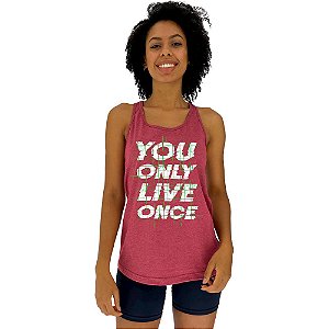 Regata Feminina Recorte Nadador MXD Conceito You Only Live Once