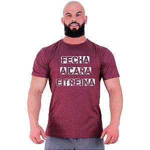 Camiseta Tradicional Manga Curta MXD Conceito Fecha A Cara E Treina