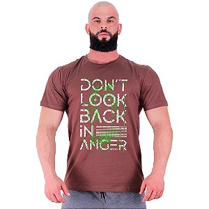 Camiseta Tradicional Masculina Manga Curta MXD Conceito Don't Look Back Não Olhe Para Trás