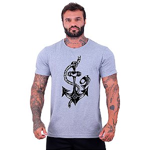 Camiseta Tradicional Manga Curta MXD Conceito Âncora Marinha
