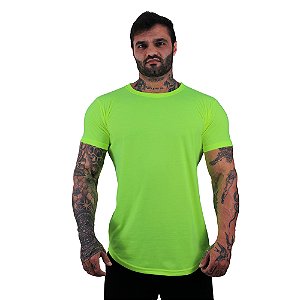Camiseta Longline Masculina MXD Conceito Verde Fluorescente MXDAtacado