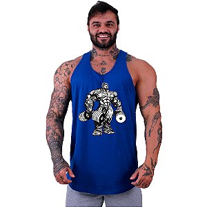 Regata Longline Masculina MXD Conceito Bodybuilding com Halteres