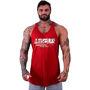 Regata Longline Masculina MXD Conceito Muscles Please Wait