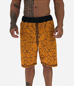 Bermuda Masculina Moletom MXD Conceito Amarelo Queimado Enraizado