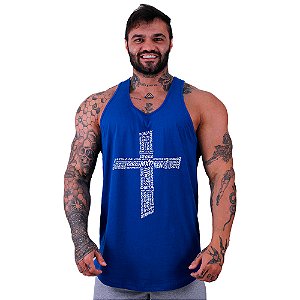 Regata Longline Masculina MXD Conceito Crucifixo Motivacional