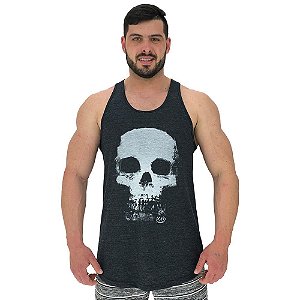 Regata Longline Masculina MXD Conceito Skull Caveira