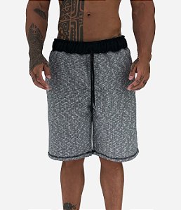 Bermuda Masculina Moletom MXD Conceito Cinza Mesclado