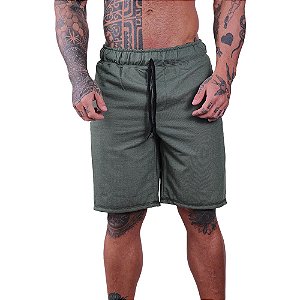 Bermuda Masculina Moletom MXD Conceito Verde Musgo