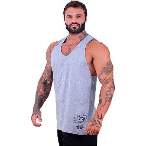 Regata Cavada Estampa Lateral Masculina MXD Conceito Todo Dia Ano Todo