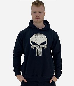 Blusa Moletom Masculino MXD Conceito Com Touca Caveira Vingador