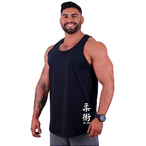 Regata Longline Masculina MXD Conceito Estampa Lateral Jiu Jitsu