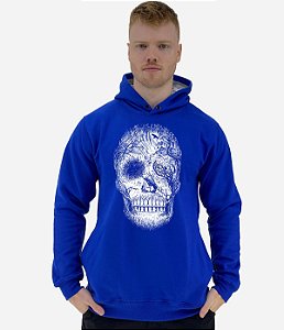 Blusa Moletom Masculino MXD Conceito Com Touca Florest Skull