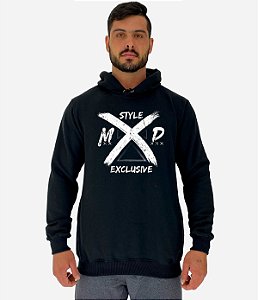 Blusa Moletom Masculino MXD Conceito Com Touca Style MXD Exclusive
