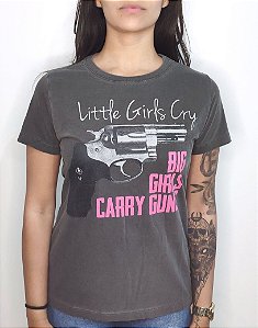 Camiseta Feminina IAT Big Girls Chumbo