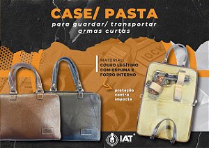 Case em Couro para Arma de Fogo Preto