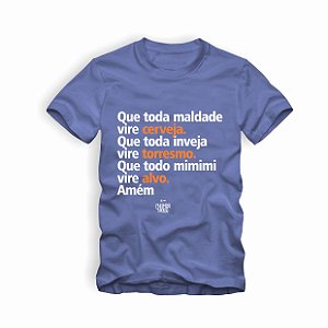 Camiseta IAT Oração Chumbo Grosso Azul