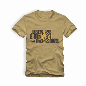 Camiseta IAT Liberdade Inegociável Cáqui