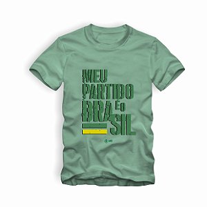 Camiseta IAT Meu Partido é o Brasil Verde