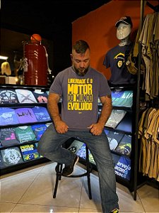 Camiseta IAT Liberdade é o Motor Azul