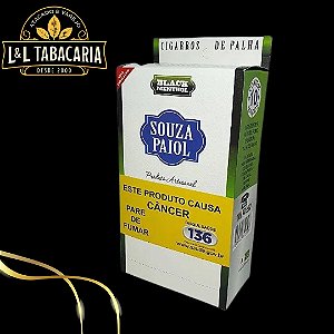 PALHEIRO SOUZA BLACK MENTHOL CAIXA C/10 MAÇOS | 20 PALHEIROS
